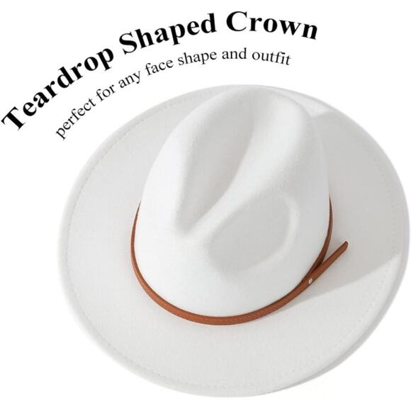 Fedora Khaki Hat Unisex Classy Chic Men Women Buckle Strap - Picture 8 of 10